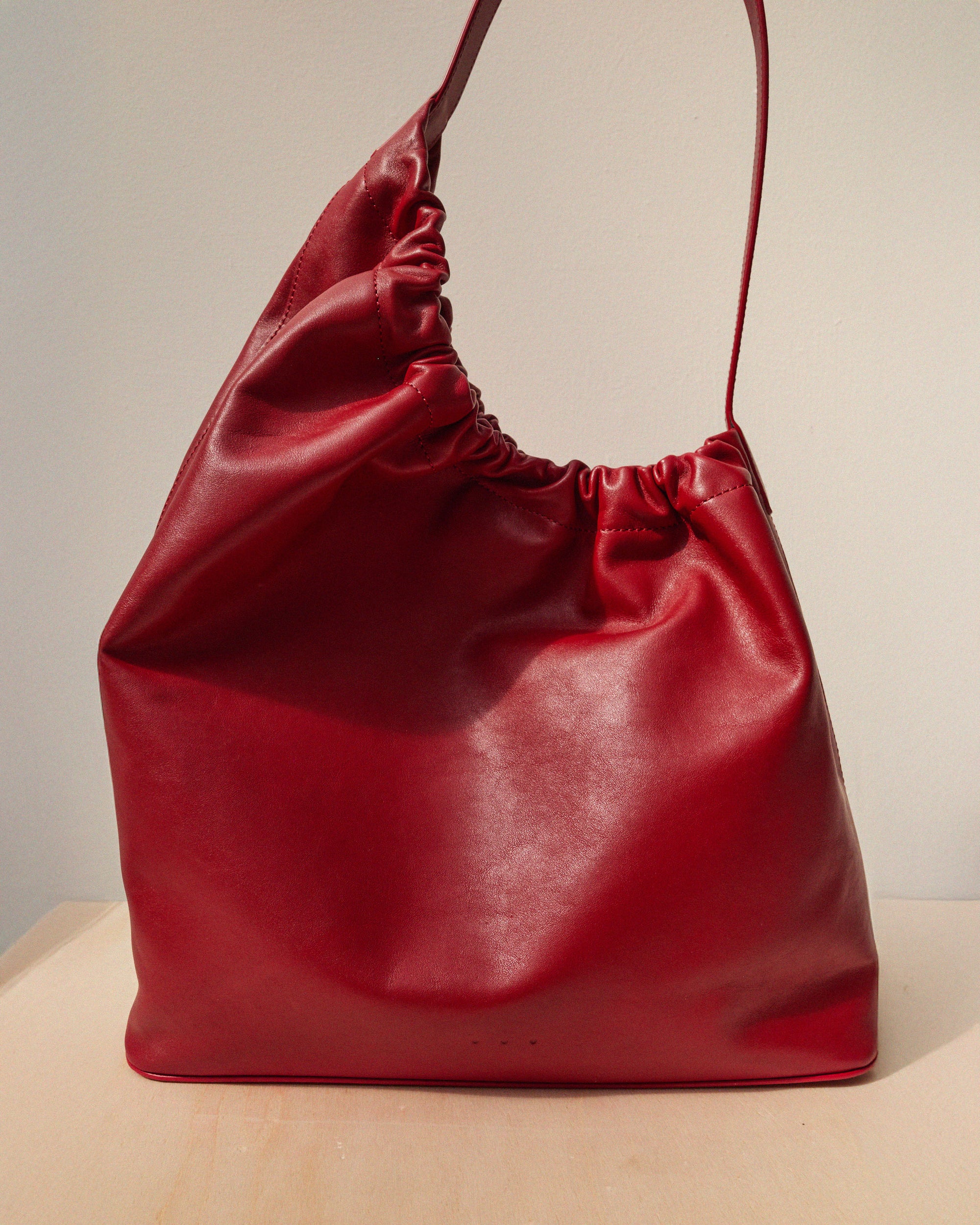 Sculptural Elegance in Leather